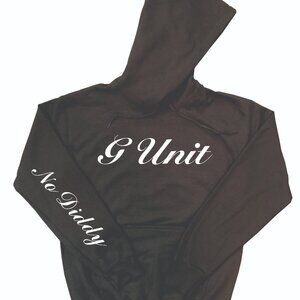 G Unit Hoodie No Diddy Design Black (White Design)